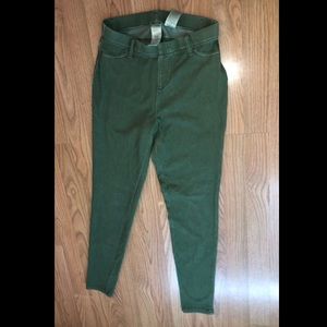 Olive green jeggings
